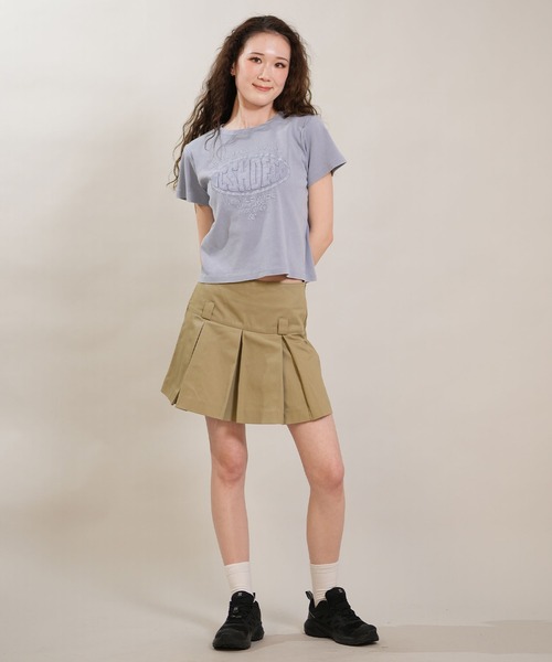 DC（ディーシー）の「DC/ディーシー  レディース ミニT 26 WS HIDDEN SS ムラサキ限定 LST261319M（Tシャツ/カットソー・レディース・ライトピンク/ライトブルー/スミクロ・S/M）」の9枚目の写真