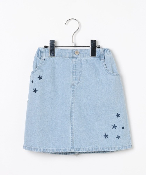 BAYFLOW（ベイフロー）の「[インナーパンツ付♪]スター刺繍デニムスカート(KIDS)（デニムスカート・キッズ・ブルー/ライトブルー・150cm/140cm/130cm/120cm/110cm）」の9枚目の写真