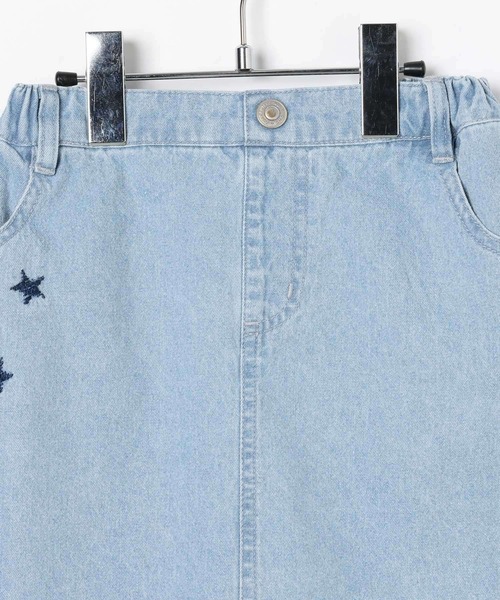 BAYFLOW（ベイフロー）の「[インナーパンツ付♪]スター刺繍デニムスカート(KIDS)（デニムスカート・キッズ・ブルー/ライトブルー・150cm/140cm/130cm/120cm/110cm）」の11枚目の写真