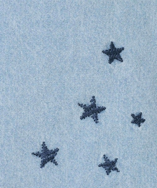 BAYFLOW（ベイフロー）の「[インナーパンツ付♪]スター刺繍デニムスカート(KIDS)（デニムスカート・キッズ・ブルー/ライトブルー・150cm/140cm/130cm/120cm/110cm）」の18枚目の写真