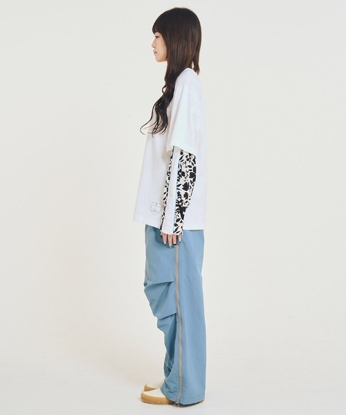 EFFECTEN（エフェクテン）の「mlt5578-Fake layered L-S Tee カットソー(efsal-21)（Tシャツ/カットソー・メンズ・ホワイト×ブルー/グレー系その他・FREE）」の13枚目の写真