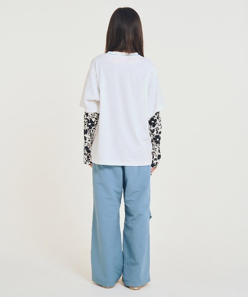 EFFECTEN（エフェクテン）の「mlt5578-Fake layered L-S Tee カットソー(efsal-21)（Tシャツ/カットソー・メンズ・ホワイト×ブルー/グレー系その他・FREE）」の14枚目の写真