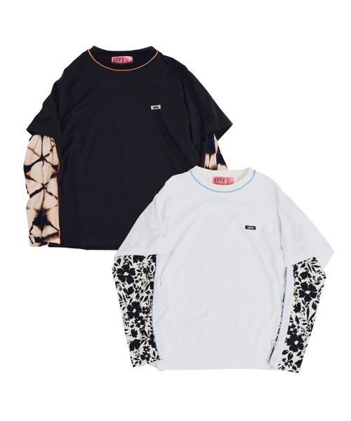 EFFECTEN（エフェクテン）の「mlt5578-Fake layered L-S Tee カットソー(efsal-21)（Tシャツ/カットソー・メンズ・ホワイト×ブルー/グレー系その他・FREE）」の15枚目の写真