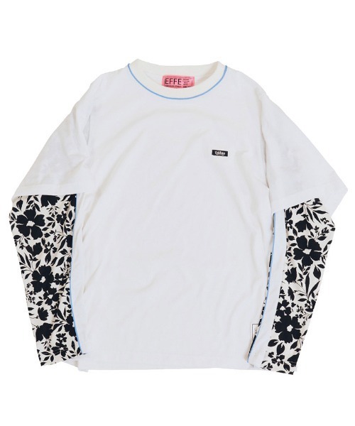 EFFECTEN（エフェクテン）の「mlt5578-Fake layered L-S Tee カットソー(efsal-21)（Tシャツ/カットソー・メンズ・ホワイト×ブルー/グレー系その他・FREE）」の16枚目の写真