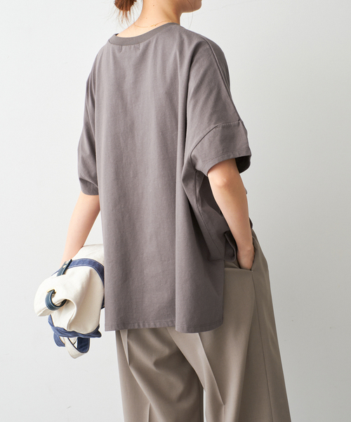 Spick & Span（スピックアンドスパン）の「《WEB限定/追加》GOOD ROCK SPEED / グッドロックスピード フォトドルマンTシャツ（Tシャツ/カットソー・レディース・ブラック系その他/ブラウン/ホワイト・FREE）」の10枚目の写真