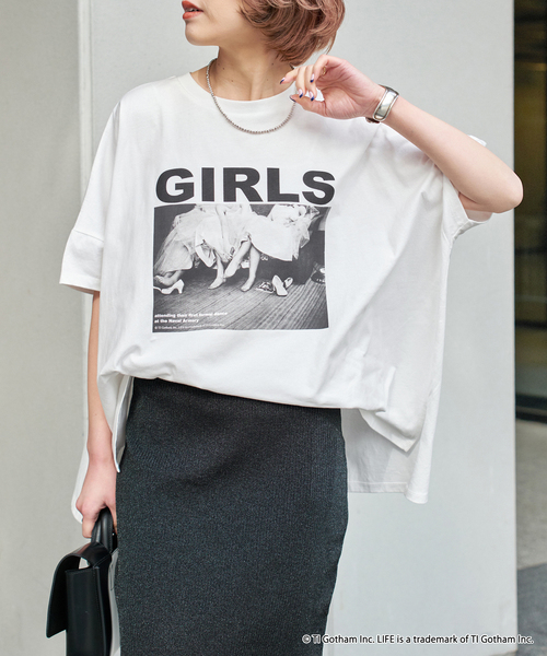 Spick & Span（スピックアンドスパン）の「《WEB限定/追加》GOOD ROCK SPEED / グッドロックスピード フォトドルマンTシャツ（Tシャツ/カットソー・レディース・ブラック系その他/ブラウン/ホワイト・FREE）」の13枚目の写真