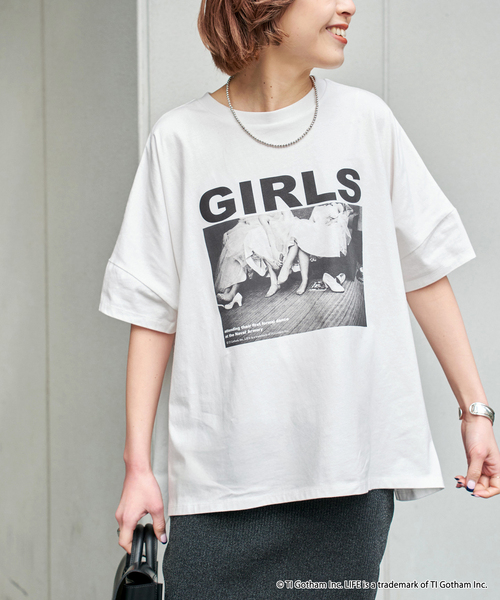 Spick & Span（スピックアンドスパン）の「《WEB限定/追加》GOOD ROCK SPEED / グッドロックスピード フォトドルマンTシャツ（Tシャツ/カットソー・レディース・ブラック系その他/ブラウン/ホワイト・FREE）」の15枚目の写真