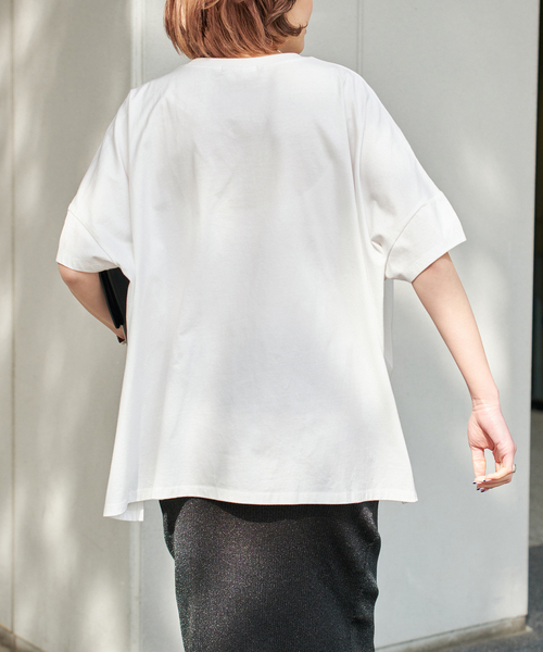 Spick & Span（スピックアンドスパン）の「《WEB限定/追加》GOOD ROCK SPEED / グッドロックスピード フォトドルマンTシャツ（Tシャツ/カットソー・レディース・ブラック系その他/ブラウン/ホワイト・FREE）」の17枚目の写真