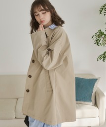 ANGIE（アンジー）の「スカーフ付きミドル丈ステンカラーコート（ステンカラーコート）」