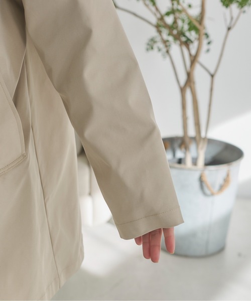 ANGIE（アンジー）の「スカーフ付きミドル丈ステンカラーコート（ステンカラーコート・レディース・アイボリー/ブラック/ライトベージュ・FREE）」の19枚目の写真