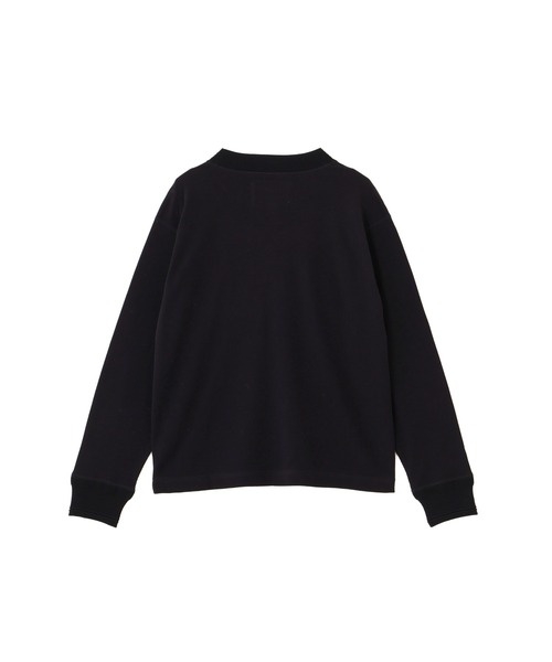 MHL.（エムエイチエル）の「FINE COTTON RIB JERSEY（Tシャツ/カットソー・レディース・ブラック/オフホワイト/ベージュ・2）」の9枚目の写真