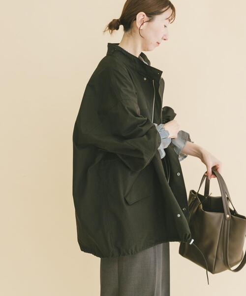 ITEMS URBANRESEARCH（アイテムズ アーバンリサーチ）の「ミリタリーモッズコート（モッズコート・レディース・ブラック/カーキ・FREE）」の14枚目の写真
