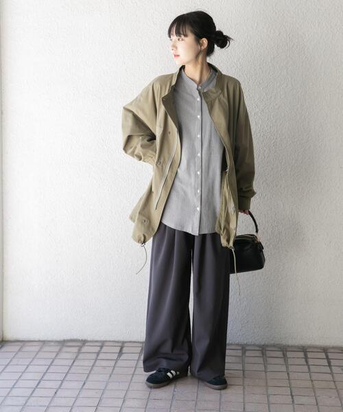 ITEMS URBANRESEARCH（アイテムズ アーバンリサーチ）の「ミリタリーモッズコート（モッズコート・レディース・ブラック/カーキ・FREE）」の10枚目の写真