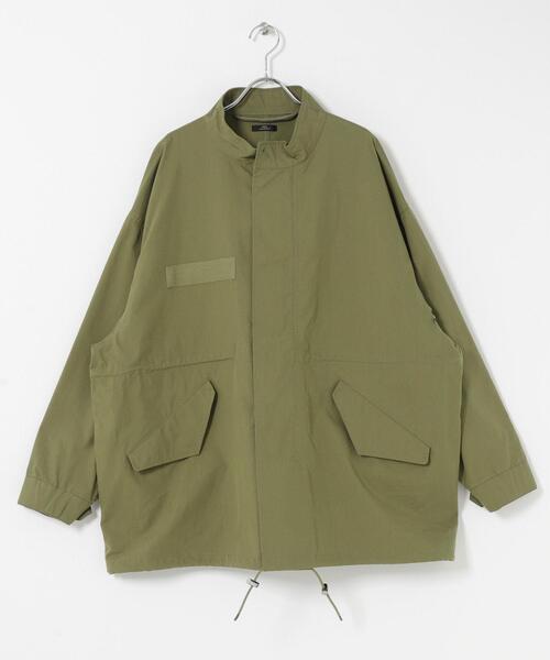 ITEMS URBANRESEARCH（アイテムズ アーバンリサーチ）の「ミリタリーモッズコート（モッズコート・レディース・ブラック/カーキ・FREE）」の4枚目の写真