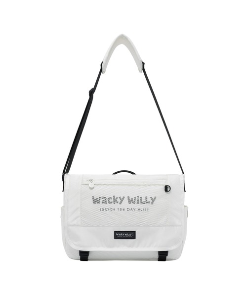 Wacky WiLLy（ワッキーウィリー）の「[26SS] FLIGHT V2 MESSENGER BAG（メッセンジャーバッグ・メンズ・ブラック/アイボリー・FREE）」の22枚目の写真