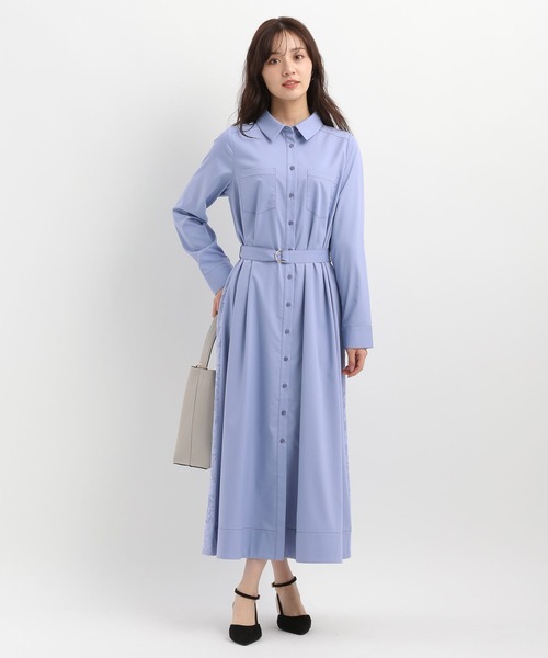 Andemiu(アンデミュウ)の「バックレースシャツワンピース644046(シャツワンピース・レディース・ブルー/ベージュ/ネイビー・FREE)」の19枚目の写真