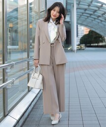 ANY SIS（エニィスィス）の「スマートビューティストレッチベルト ワイドパンツ（その他パンツ）」