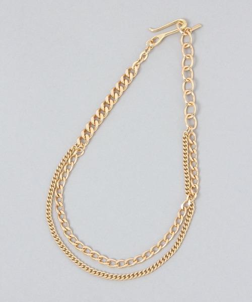 JEANASIS（ジーナシス）の「チャンキーMIXチェーンネックレス/638291（ネックレス・レディース・ゴールド/シルバー・FREE）」の2枚目の写真
