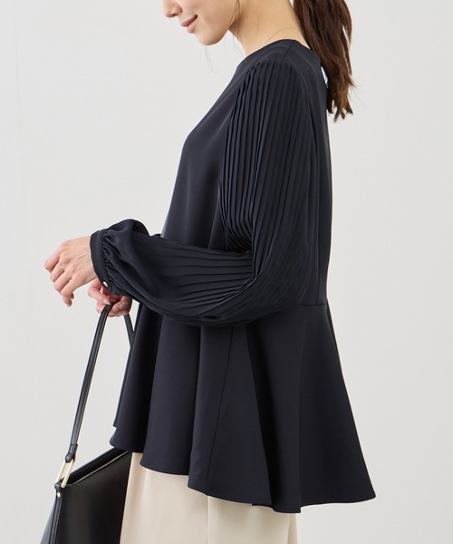 袖プリーツフレアブラウス（シャツ/ブラウス）｜ROPE' PICNIC（ロペ