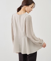 ROPE' PICNIC（ロペピクニック）の「袖プリーツフレアブラウス（シャツ/ブラウス）」