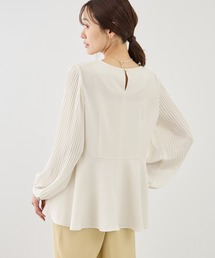 ROPE' PICNIC（ロペピクニック）の「袖プリーツフレアブラウス（シャツ/ブラウス）」