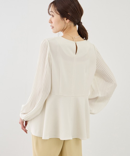 袖プリーツフレアブラウス（シャツ/ブラウス）｜ROPE' PICNIC（ロペ