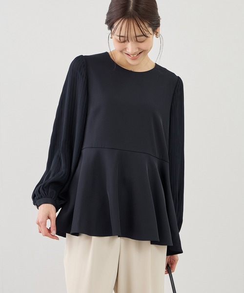 ROPE' PICNIC(ロペピクニック)の「袖プリーツフレアブラウス(シャツ/ブラウス・レディース・ホワイト/ネイビー/グレー系その他・S/M)」の20枚目の写真