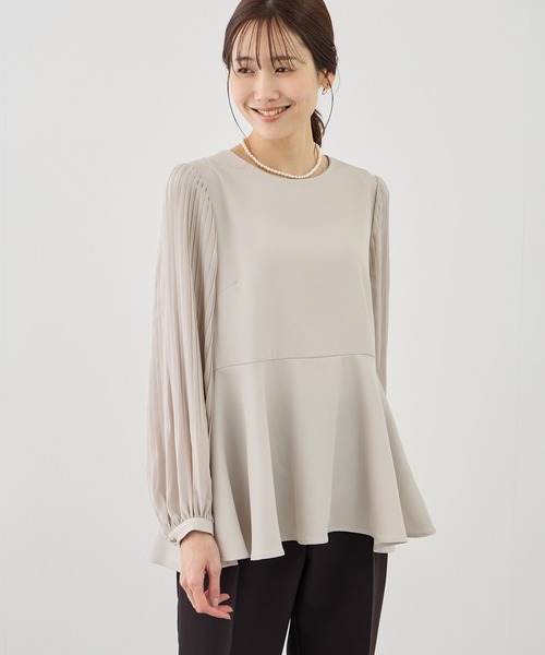 袖プリーツフレアブラウス（シャツ/ブラウス）｜ROPE' PICNIC（ロペ