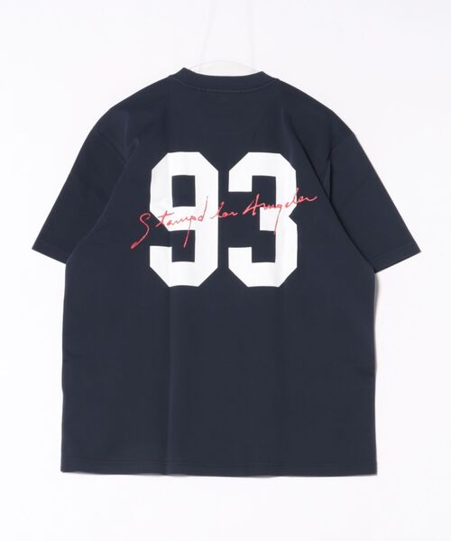 STAMPD（スタンプド）の「【STAMPD】LA 001 93 RELAXED TEE - VINTAGE WASHED / ネイビー×ホワイト [SLA-M4362TE]（Tシャツ/カットソー・メンズ・ネイビー・M/L/LL）」の2枚目の写真