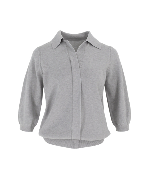 VASCARA(バスカラ)の「V Open Collar Neck Capri Knitwear (5colors)(ニット/セーター・レディース・ブラック/カーキ/ライトベージュ/ライトグレー/チェリーピンク・FREE)」の8枚目の写真