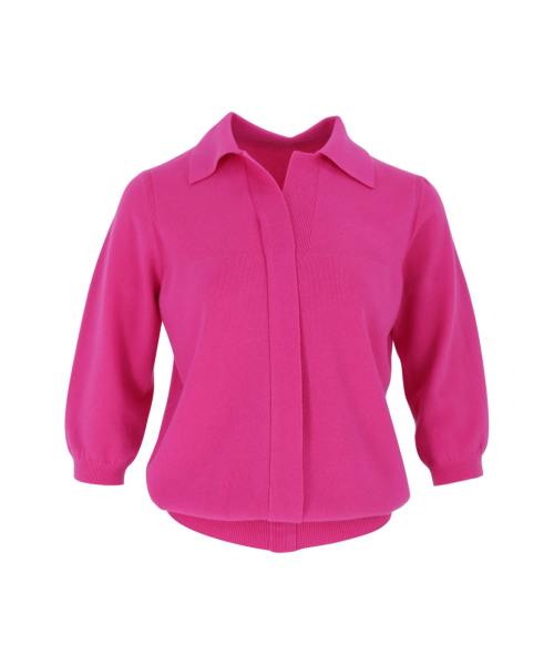 VASCARA(バスカラ)の「V Open Collar Neck Capri Knitwear (5colors)(ニット/セーター・レディース・ブラック/カーキ/ライトベージュ/ライトグレー/チェリーピンク・FREE)」の11枚目の写真