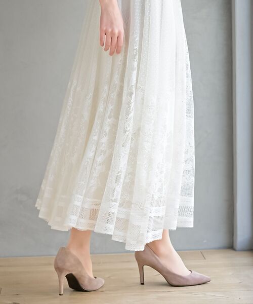 rps（アールピーエス）の「レースロングスカート（スカート・レディース・オフホワイト/ブラック/ブラック系その他2/ホワイト系その他2・フリー）」の12枚目の写真