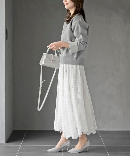 rps（アールピーエス）の「レースロングスカート（スカート・レディース・オフホワイト/ブラック/ブラック系その他2/ホワイト系その他2・フリー）」の15枚目の写真