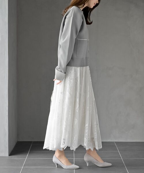 rps（アールピーエス）の「レースロングスカート（スカート・レディース・オフホワイト/ブラック/ブラック系その他2/ホワイト系その他2・フリー）」の17枚目の写真