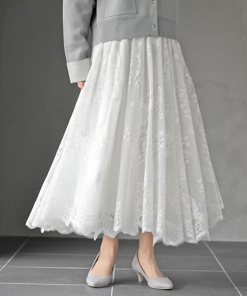 rps（アールピーエス）の「レースロングスカート（スカート・レディース・オフホワイト/ブラック/ブラック系その他2/ホワイト系その他2・フリー）」の18枚目の写真