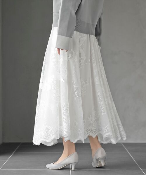 rps（アールピーエス）の「レースロングスカート（スカート・レディース・オフホワイト/ブラック/ブラック系その他2/ホワイト系その他2・フリー）」の19枚目の写真