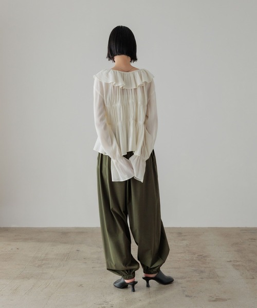 LOWRYS FARM（ローリーズファーム）の「ナイロンバルーンパンツ 639548（その他パンツ・レディース・ベージュ/ブラック/カーキ・FREE）」の10枚目の写真