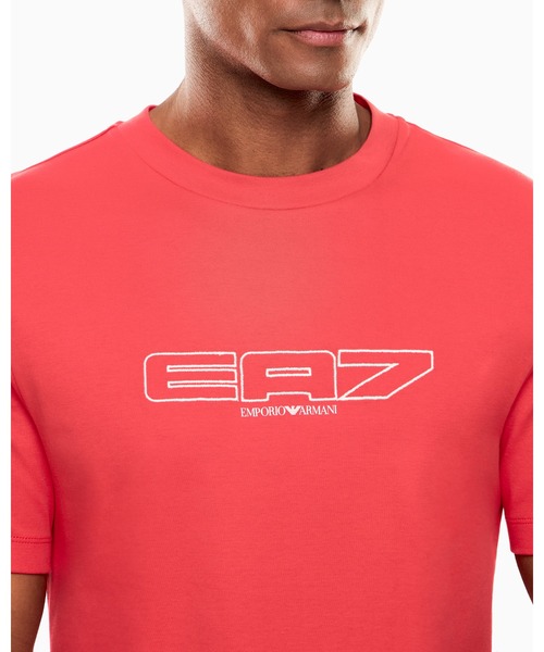 EA7 赤 Tシャツ + Emporio Armani Tシャツまとめ売り オンライン限定>【エンポリオ アルマーニ EA7】Logo Series Tシャツ