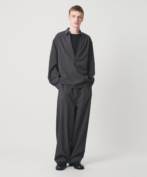 MONKEY TIME（モンキータイム）の「RENU TROシリーズ イージー パンツ -セットアップ対応-（スラックス・メンズ・ダークグレー/ブラック・S/M/L/XL）」の6枚目の写真