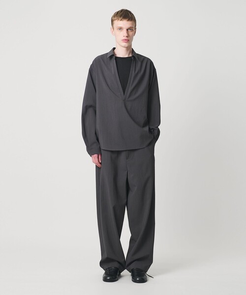 MONKEY TIME（モンキータイム）の「RENU TROシリーズ イージー パンツ -セットアップ対応-（スラックス・メンズ・ダークグレー/ブラック・S/M/L/XL）」の7枚目の写真