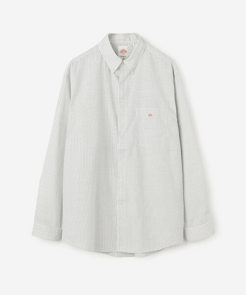 DANTON(ダントン)の「DANTON | ポリオックスフォード ボタンダウン長袖シャツ MEN(シャツ/ブラウス・メンズ・グリーン系その他/ホワイト系その他・40/42/38)」の8枚目の写真