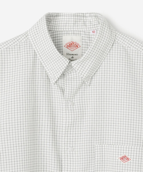 DANTON(ダントン)の「DANTON | ポリオックスフォード ボタンダウン長袖シャツ MEN(シャツ/ブラウス・メンズ・グリーン系その他/ホワイト系その他・40/42/38)」の10枚目の写真