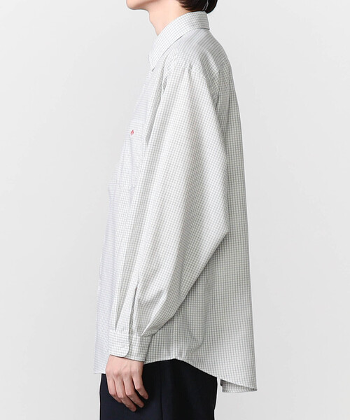 DANTON(ダントン)の「DANTON | ポリオックスフォード ボタンダウン長袖シャツ MEN(シャツ/ブラウス・メンズ・グリーン系その他/ホワイト系その他・40/42/38)」の5枚目の写真