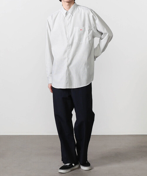 DANTON | ポリオックスフォード ボタンダウン長袖シャツ MEN（シャツ