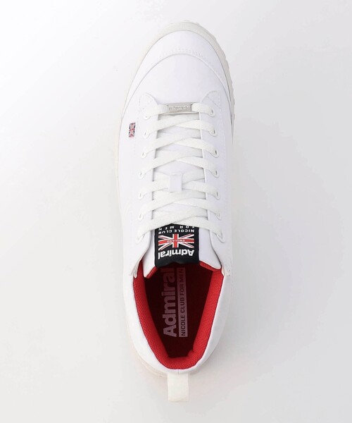 NICOLE CLUB FOR MEN（ニコルクラブフォーメン）の「Admiral 別注　撥水スニーカー（スニーカー・メンズ・ホワイト/ブラック・25.5cm/26.5cm/27.5cm）」の18枚目の写真