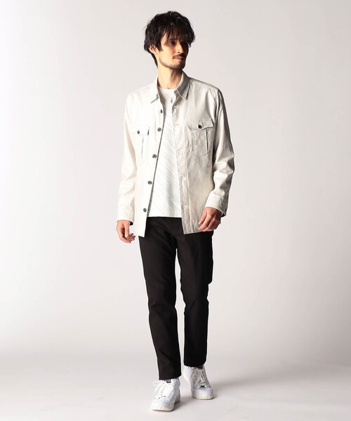 NICOLE CLUB FOR MEN（ニコルクラブフォーメン）の「Admiral 別注　撥水スニーカー（スニーカー・メンズ・ホワイト/ブラック・25.5cm/26.5cm/27.5cm）」の14枚目の写真