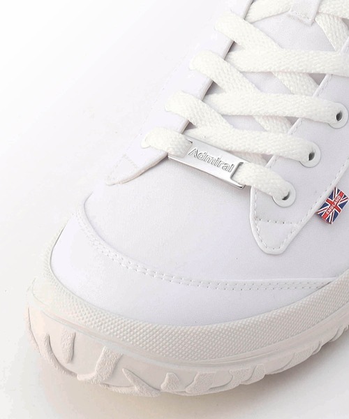 NICOLE CLUB FOR MEN（ニコルクラブフォーメン）の「Admiral 別注　撥水スニーカー（スニーカー・メンズ・ホワイト/ブラック・25.5cm/26.5cm/27.5cm）」の3枚目の写真
