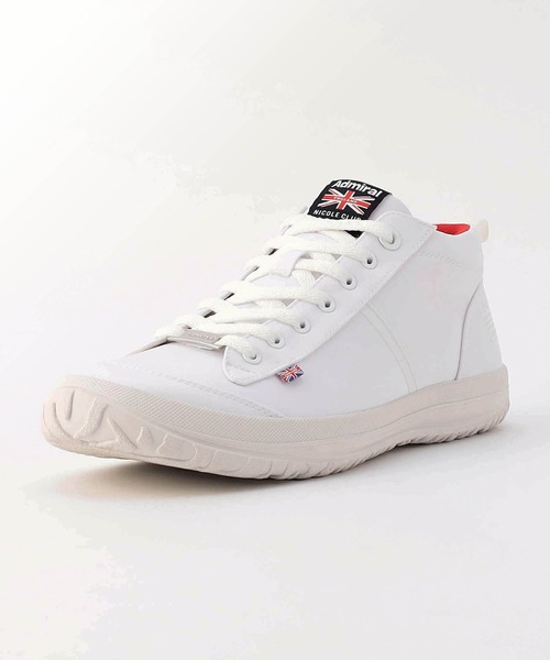 NICOLE CLUB FOR MEN（ニコルクラブフォーメン）の「Admiral 別注　撥水スニーカー（スニーカー・メンズ・ホワイト/ブラック・25.5cm/26.5cm/27.5cm）」の7枚目の写真