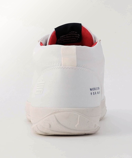 NICOLE CLUB FOR MEN（ニコルクラブフォーメン）の「Admiral 別注　撥水スニーカー（スニーカー・メンズ・ホワイト/ブラック・25.5cm/26.5cm/27.5cm）」の10枚目の写真