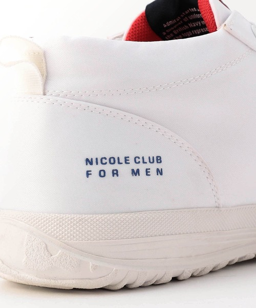 NICOLE CLUB FOR MEN（ニコルクラブフォーメン）の「Admiral 別注　撥水スニーカー（スニーカー・メンズ・ホワイト/ブラック・25.5cm/26.5cm/27.5cm）」の11枚目の写真